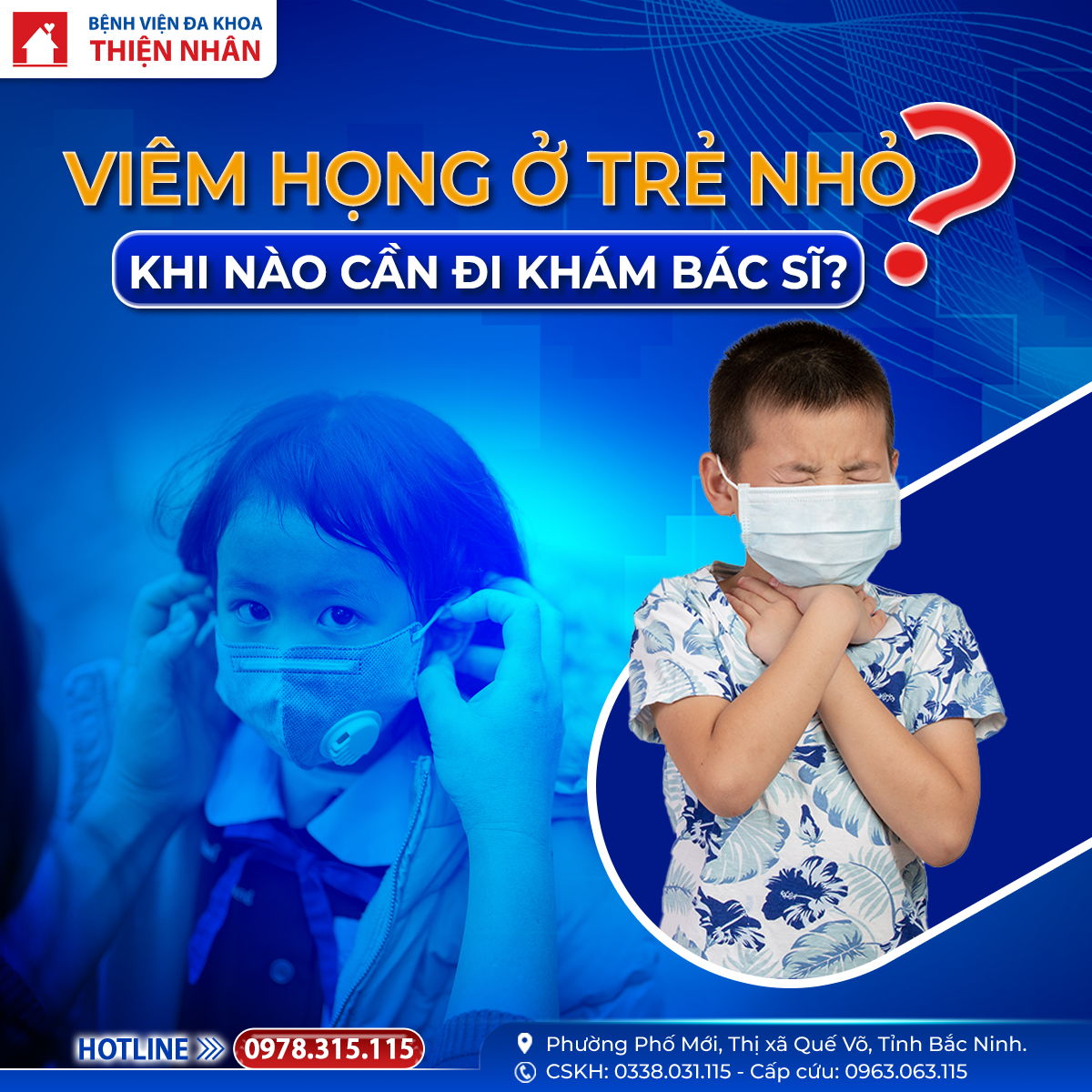VIÊM HỌNG Ở TRẺ NHỎ – KHI NÀO CẦN ĐƯA TRẺ ĐI KHÁM BÁC SĨ?