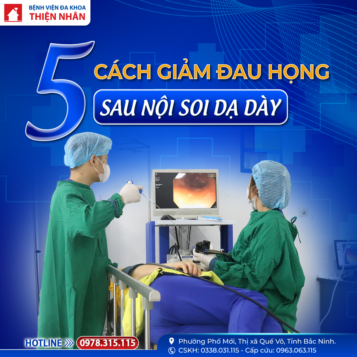 5 CÁCH GIẢM ĐAU HỌNG SAU NỘI SOI DẠ DÀY